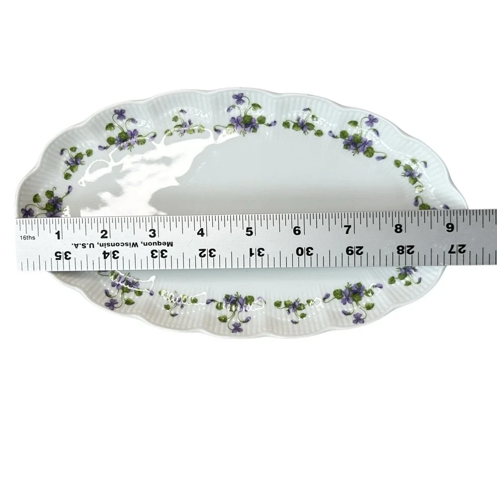 KAISER Romantica Viola Oval Relish Platter 9 1/4